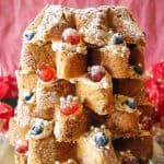 Christmas Tree Cake made with store bought Italian star