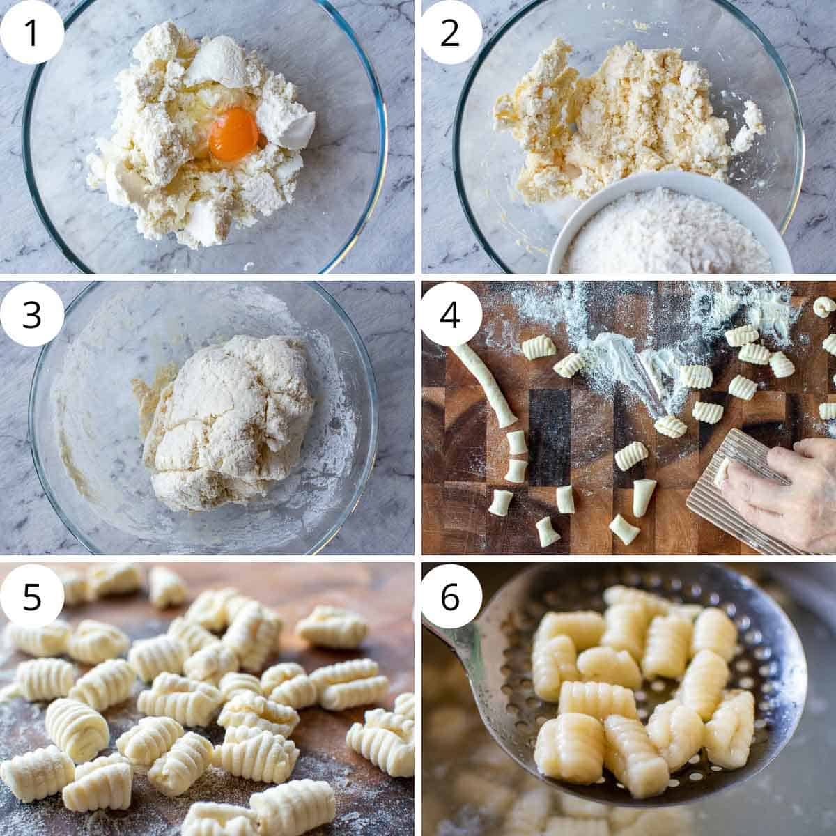 6 step photo collage showing how to make this recipe.