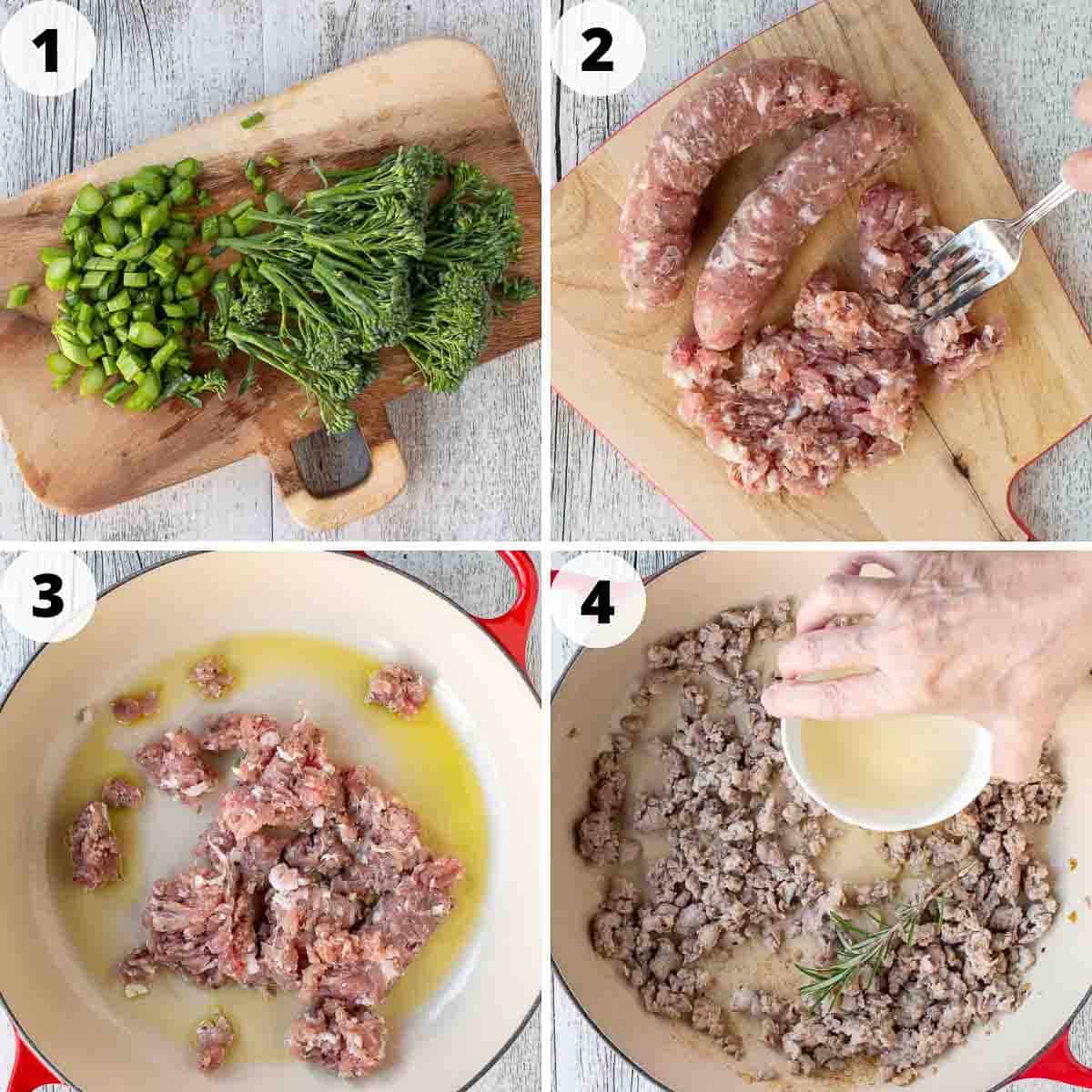 Four step process of making this recipe.