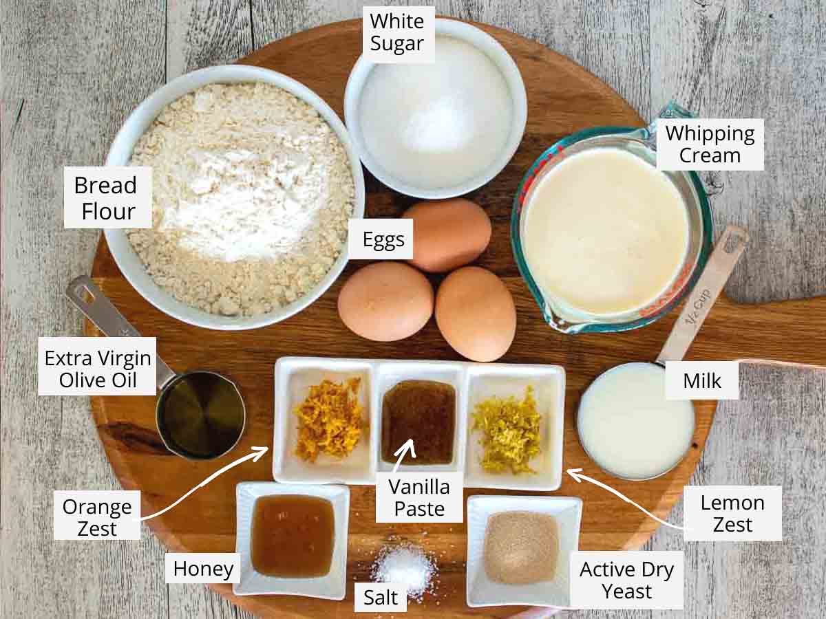 Ingredients for this recipe as in the recipe card viewed from above.