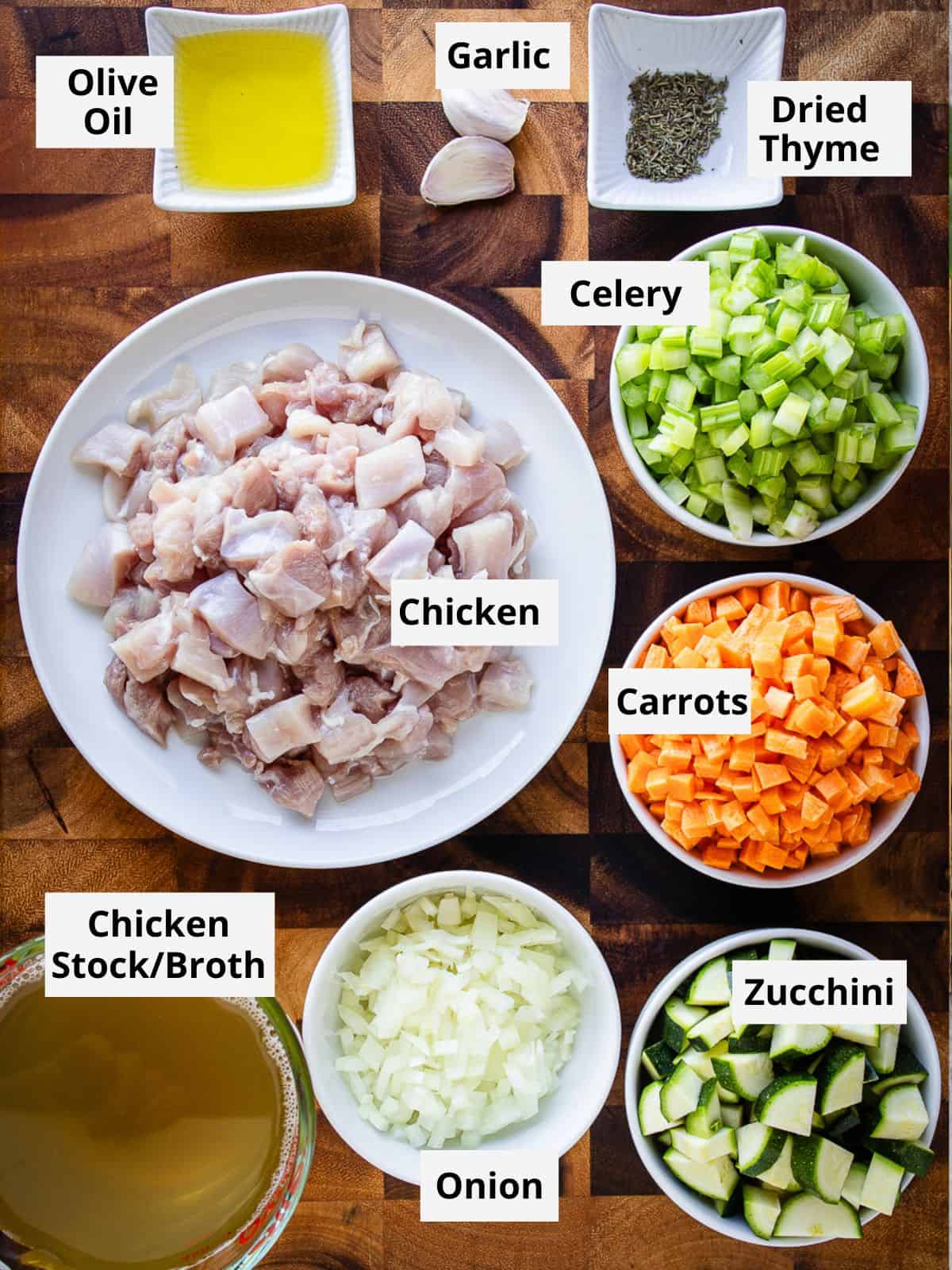 This easy Chicken and Vegetable soup is delicious and satisfying. #soup #chickensoup #vegetablesoup #easyrecipes Ingredients for this recipe as in the recipe card.