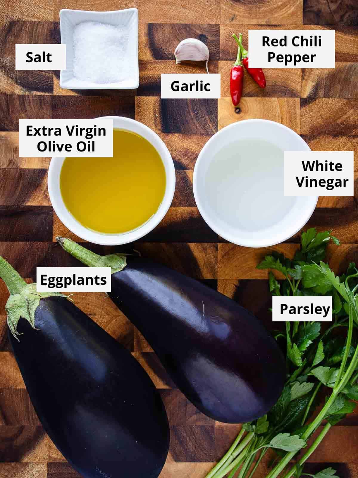 Ingredients for this recipe as in the recipe card viewed from above.
